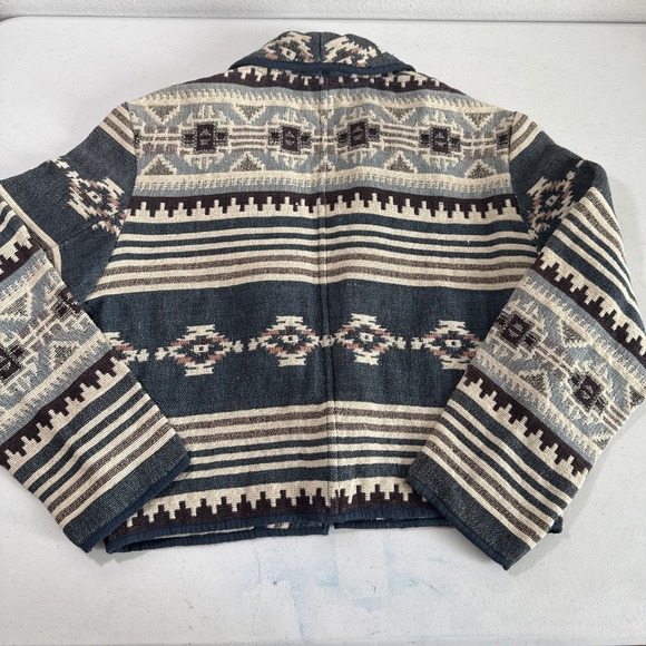 Vtg Flashback Cropped Jacket Women M Southwest Aztec Western Cowgirl Ranch Rodeo - Picture 3 of 12